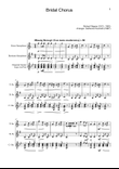 Bridal Chorus. R. Wagner - T. Sax., B. Sax. and Guitar. Score and Parts.