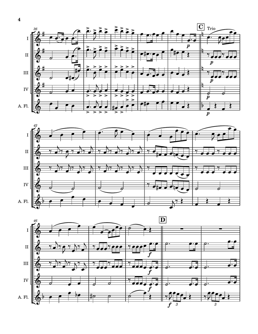 In Memorium Woodwind Quintet scores gallery preview page 5