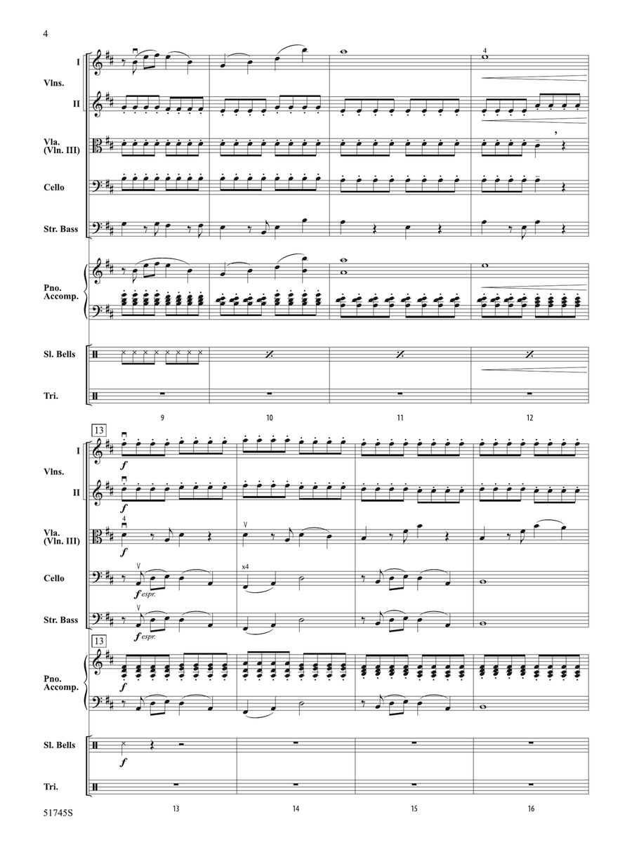 Falling Snow: Score Falling Snow: Score String Orchestra scores gallery preview page 4