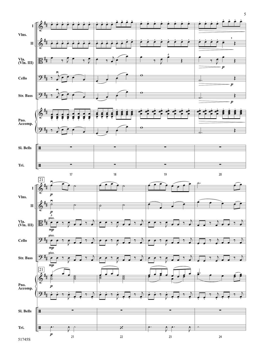 Falling Snow: Score Falling Snow: Score String Orchestra scores gallery preview page 5