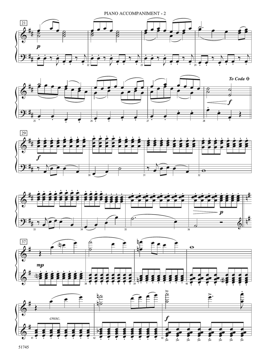 Falling Snow: Piano Accompaniment Piano Accompaniment scores gallery preview page 2