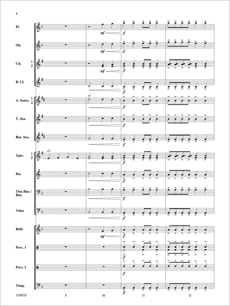 Fortress: Score Concert Band - Digital Sheet Music page 4