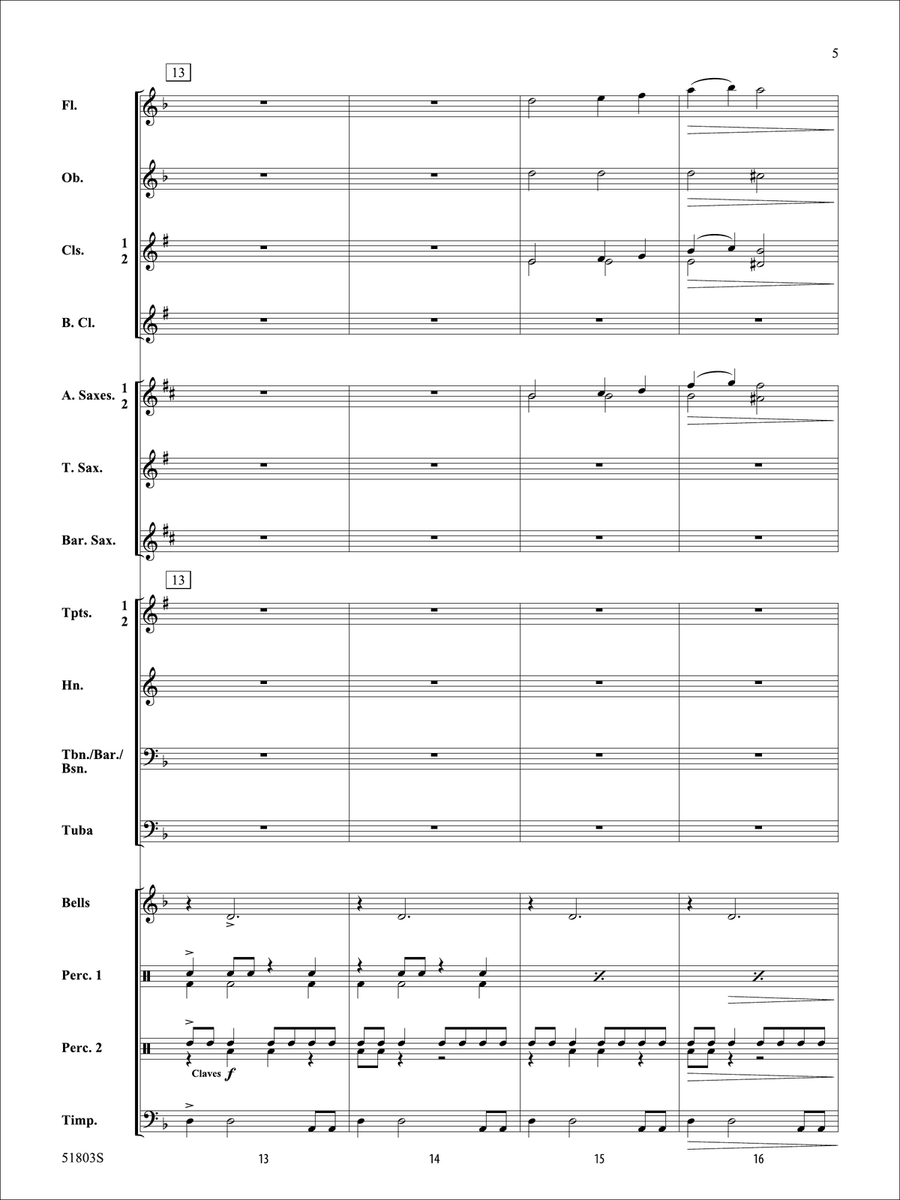 Fortress: Score Concert Band - Digital Sheet Music page 5