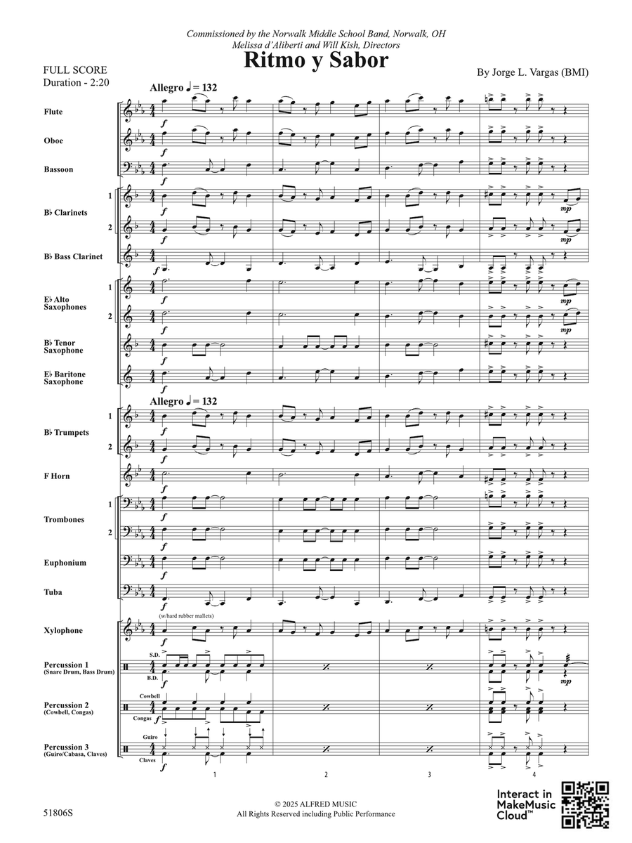 Ritmo y Sabor: Score Concert Band - Digital Sheet Music page 3