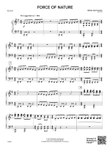 Force of Nature: Piano Accompaniment