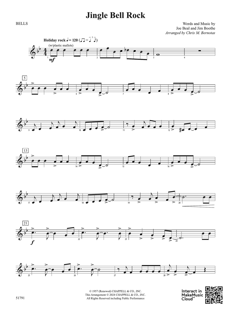 Jingle Bell Rock: Mallets Percussion scores gallery preview page 1