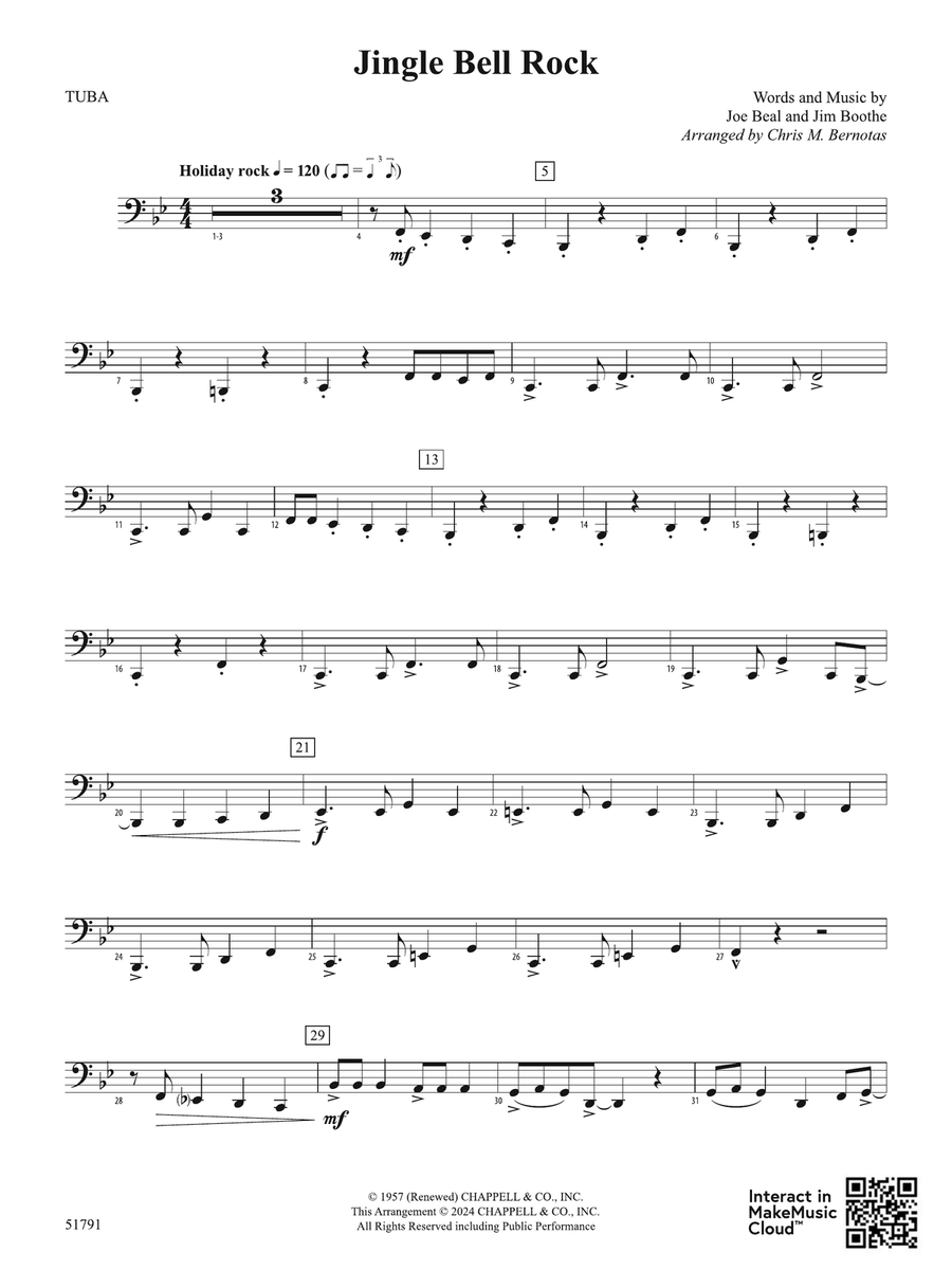 Jingle Bell Rock: Tuba Jingle Bell Rock: Tuba Tuba scores gallery preview page 1