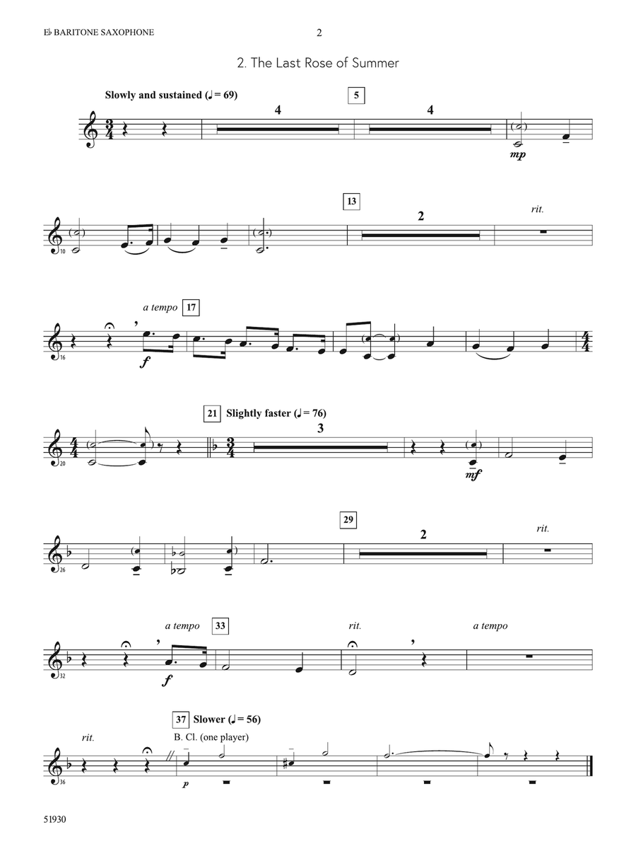 Land of Harp and Song: E-flat Baritone Saxophone Baritone Saxophone - Digital Sheet Music page 2