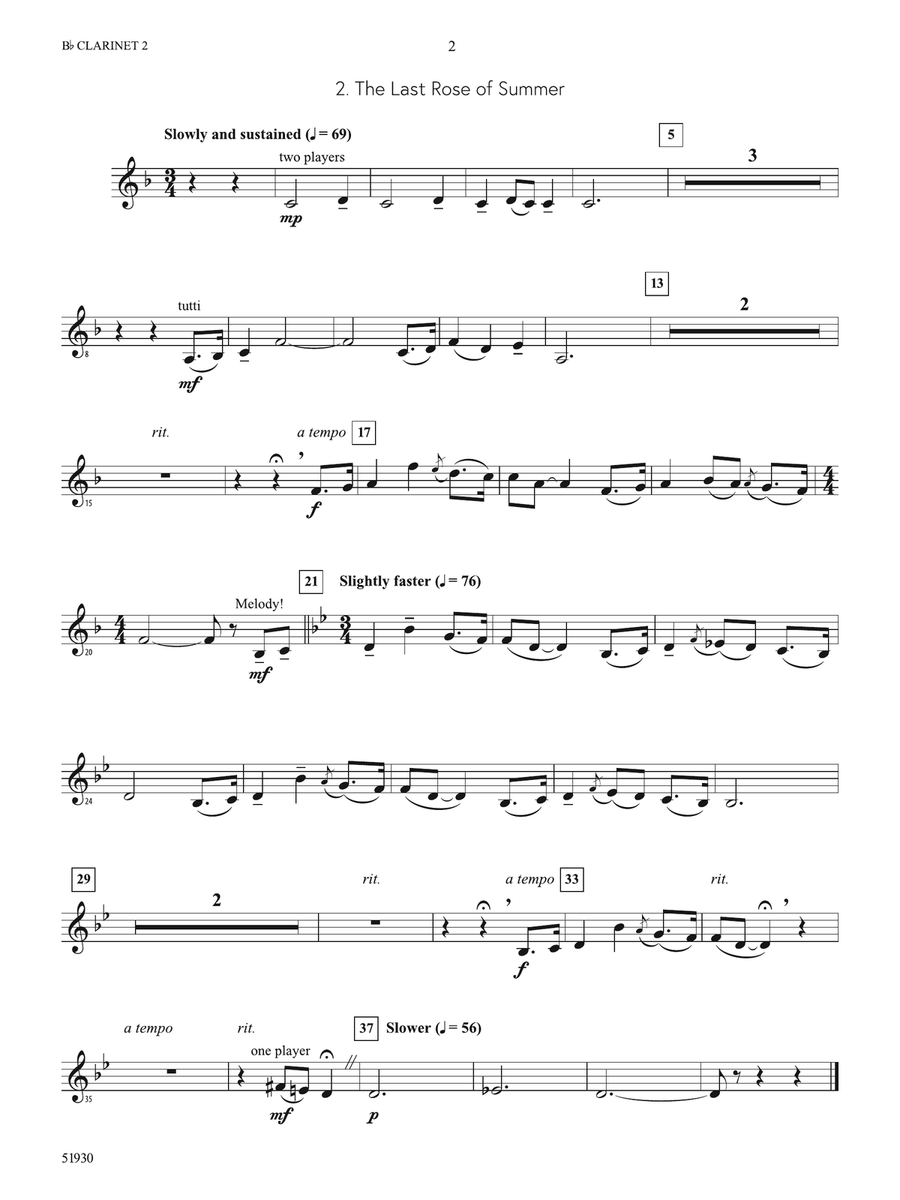 Land of Harp and Song: 2nd B-flat Clarinet B-Flat Clarinet - Digital Sheet Music page 2