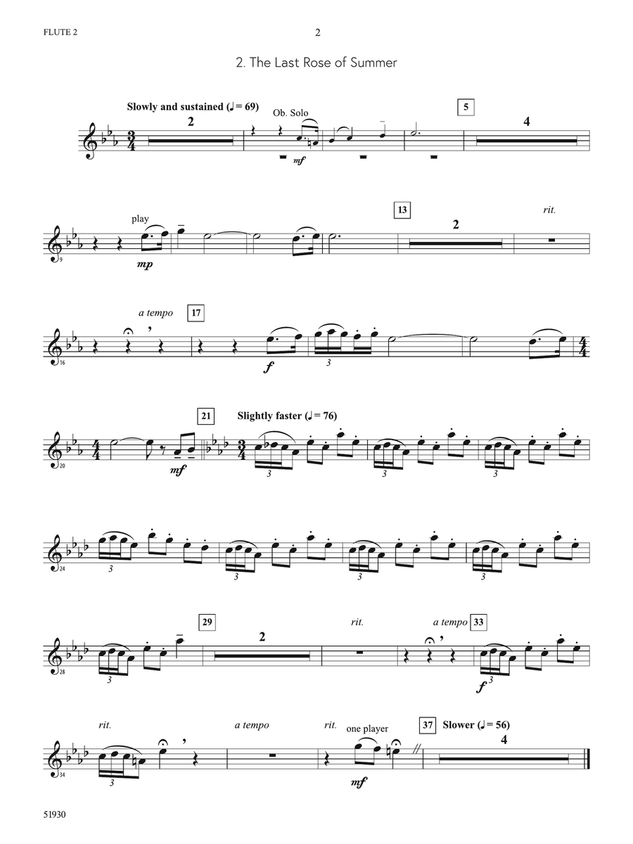Land of Harp and Song: 2nd Flute Flute - Digital Sheet Music page 2