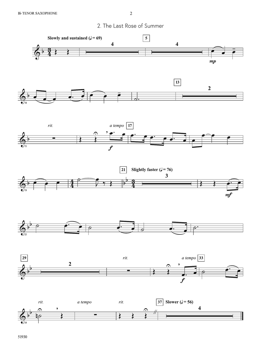 Land of Harp and Song: B-flat Tenor Saxophone Tenor Saxophone - Digital Sheet Music page 2