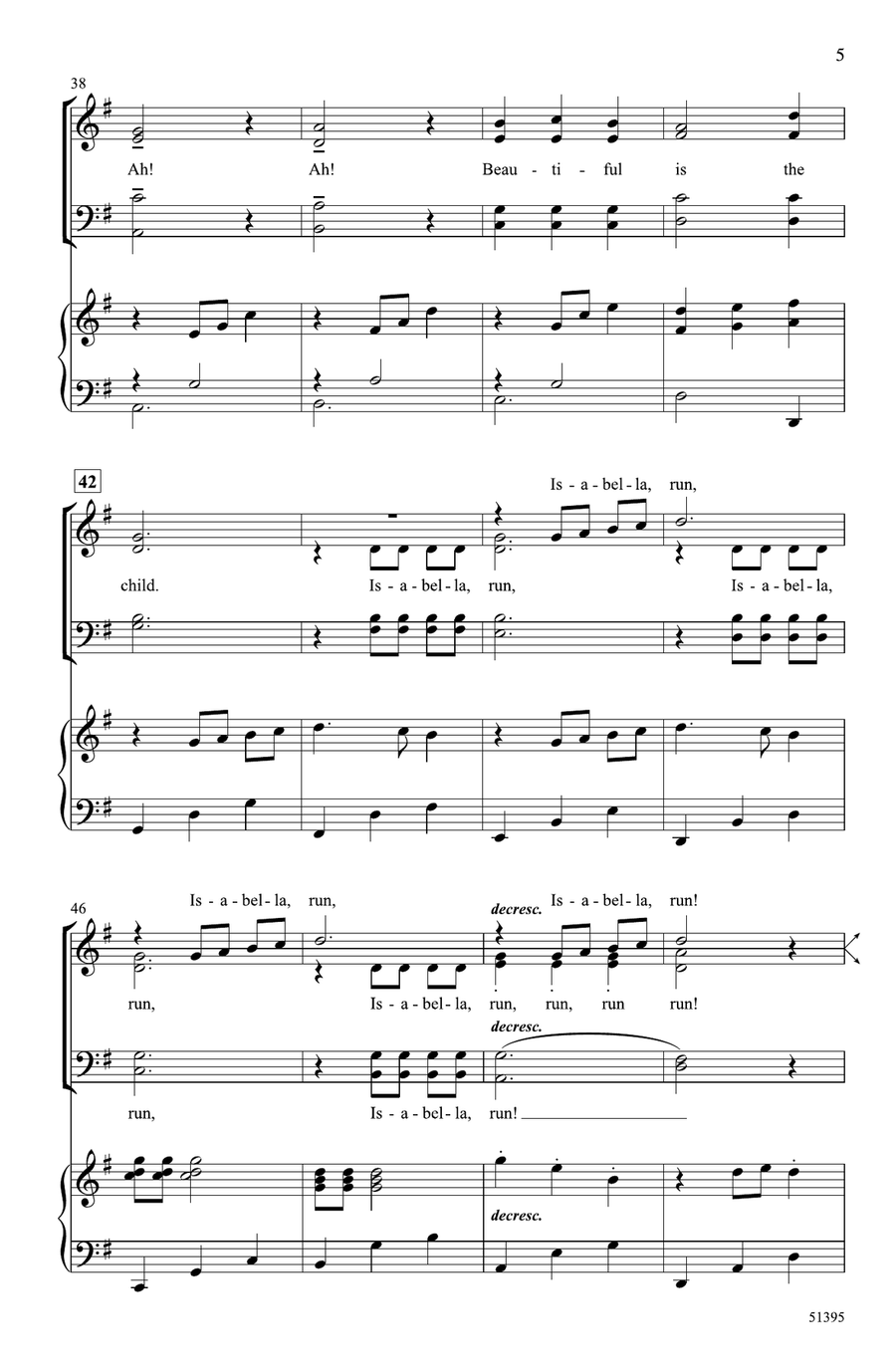 Bring a Torch, Jeanette, Isabella Choir scores gallery preview page 4
