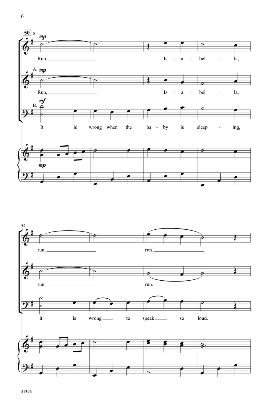 Bring a Torch, Jeanette, Isabella Choir scores gallery preview page 5