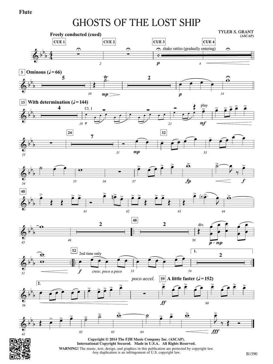 Ghosts of the Lost Ship: Flute Flute scores gallery preview page 1