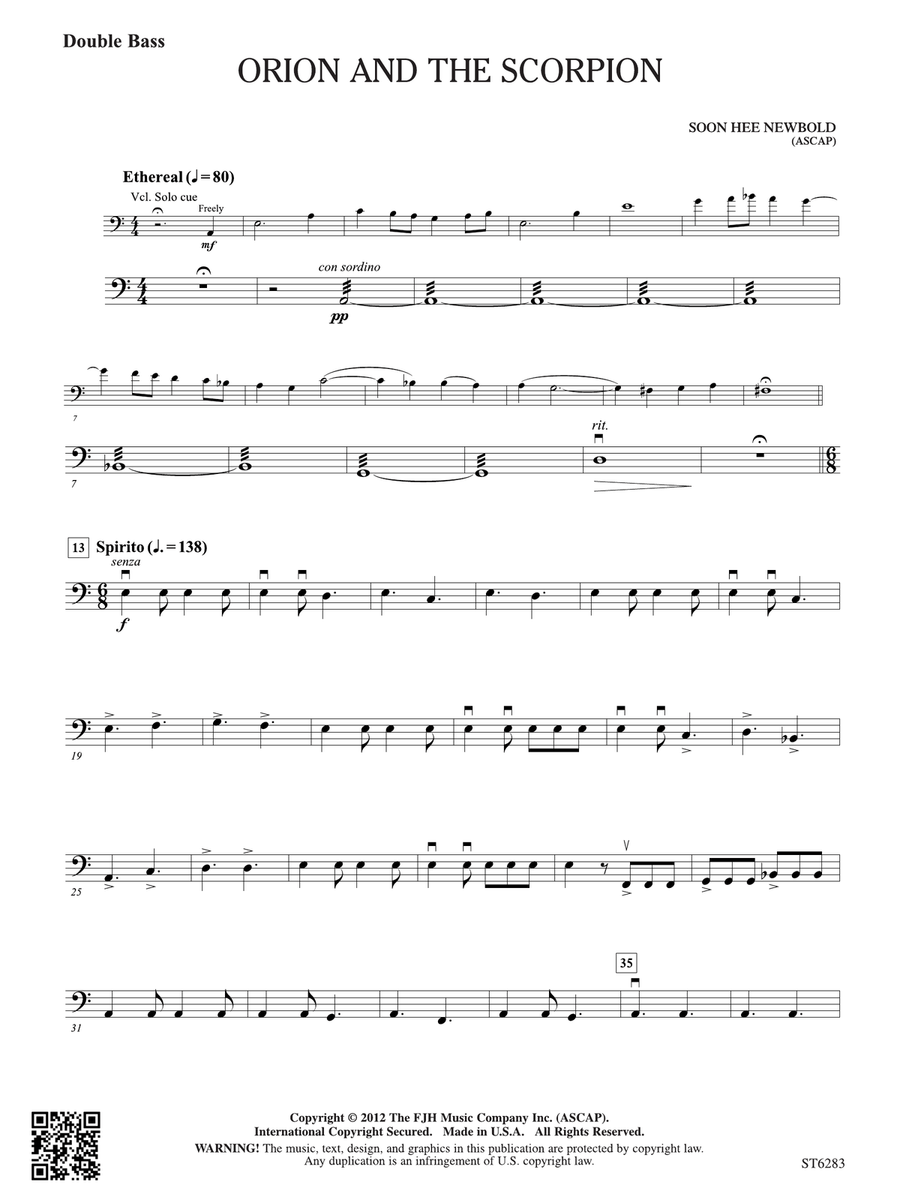 Orion and the Scorpion: Double Bass Double Bass scores gallery preview page 1