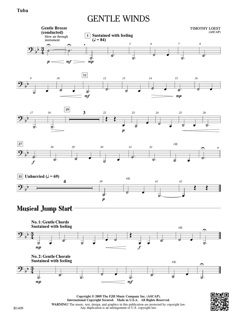 Gentle Winds: Tuba Gentle Winds: Tuba Tuba scores gallery preview page 1