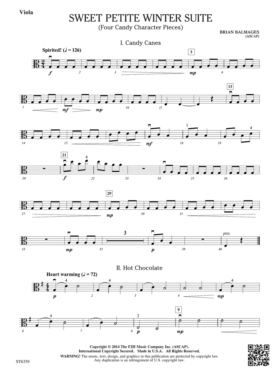 Sweet Petite Winter Suite: Viola Viola scores gallery preview page 1