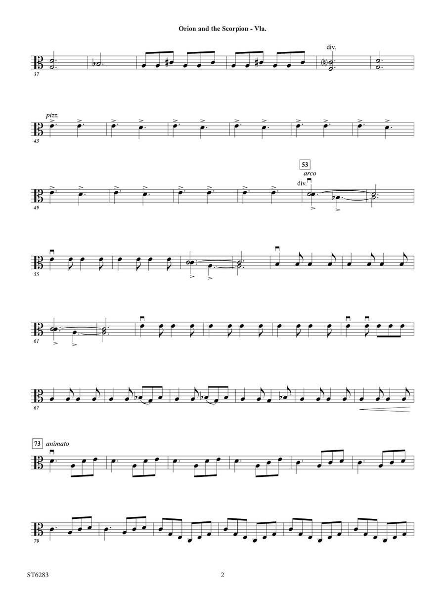 Orion and the Scorpion: Viola Viola scores gallery preview page 2