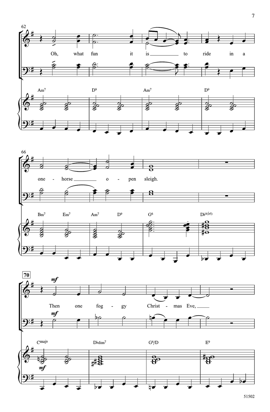 Rudolph, the Red-Nosed Reindeer Choir scores gallery preview page 6