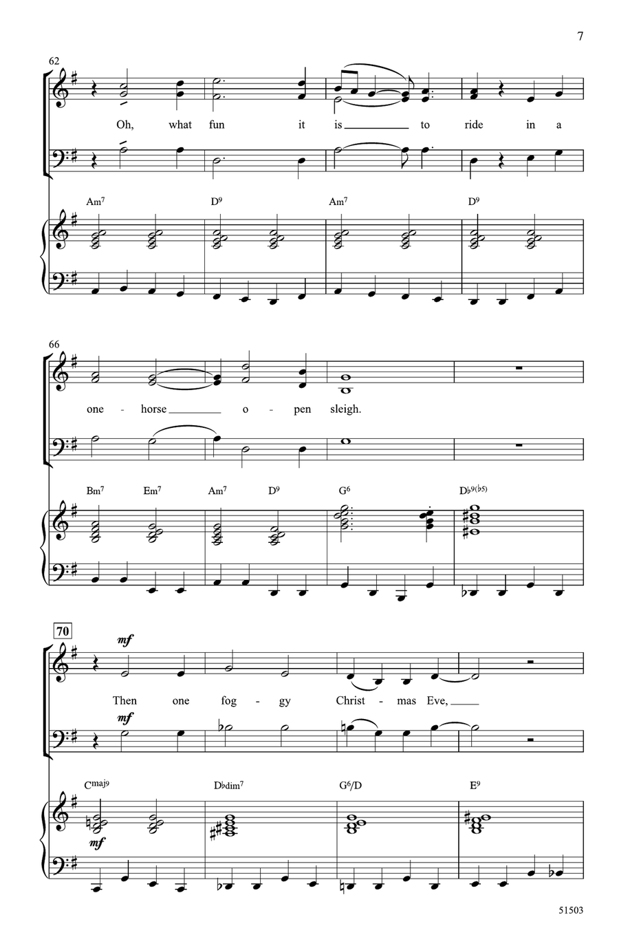 Rudolph, the Red-Nosed Reindeer Choir scores gallery preview page 6