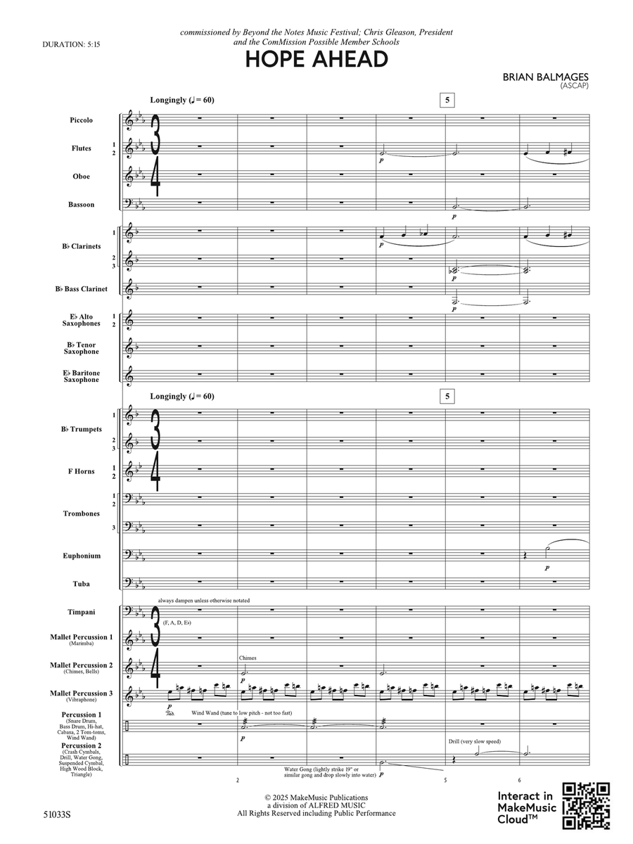 Hope Ahead: Score Concert Band - Digital Sheet Music page 4