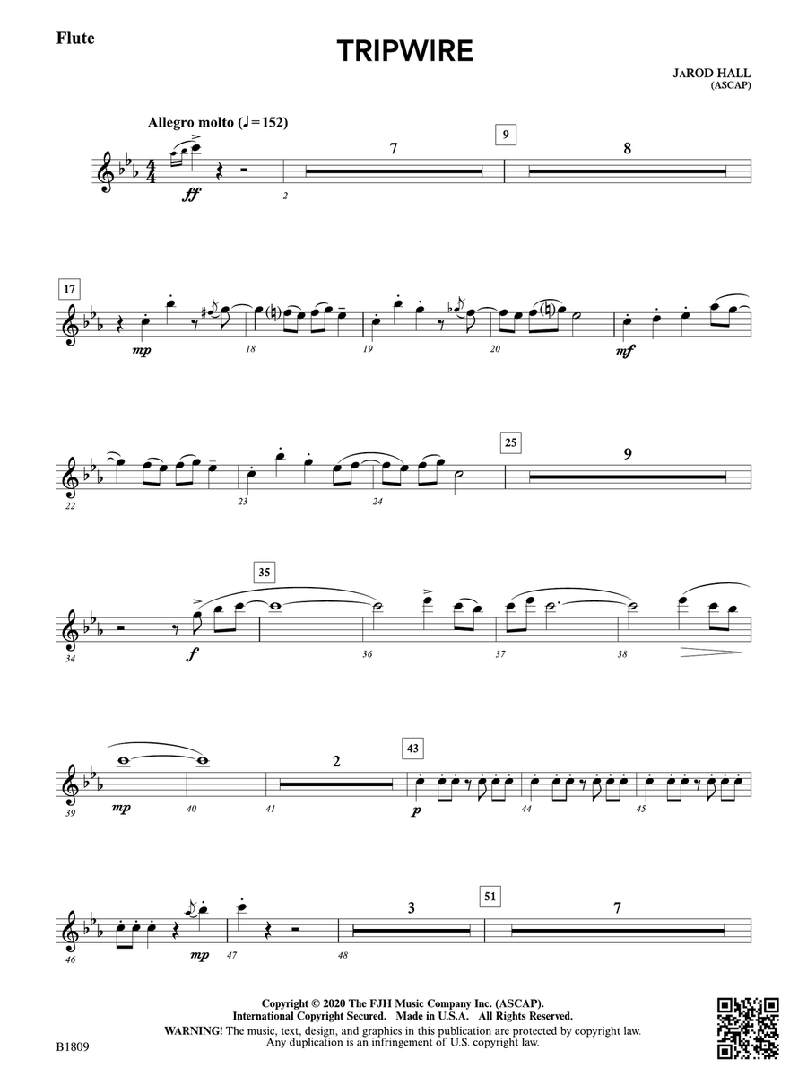 Tripwire: Flute Tripwire: Flute Flute scores gallery preview page 1