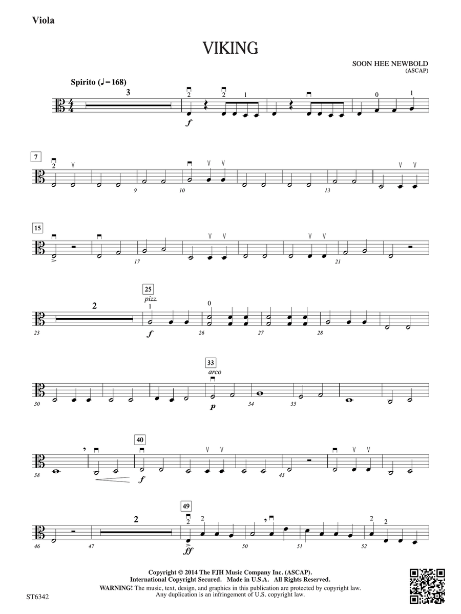Viking: Viola Viking: Viola Viola scores gallery preview page 1