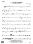 A Festive Fanfare: Violin 2