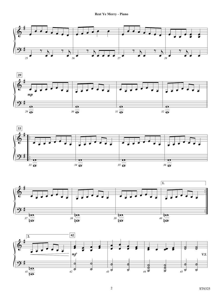 Rest Ye Merry, Rock Ye Very: Piano by Brian Balmages Piano Solo - Digital Sheet Music page 2