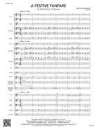 A Festive Fanfare: Score Full Orchestra scores gallery preview page 3