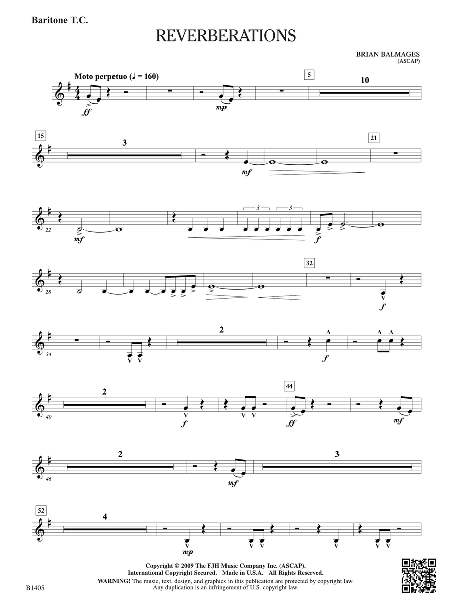 Reverberations: Baritone T.C. Baritone Horn TC scores gallery preview page 1