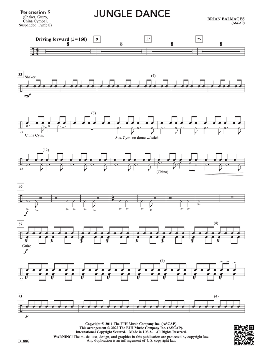 Jungle Dance: Percussion 5 String Orchestra scores gallery preview page 1