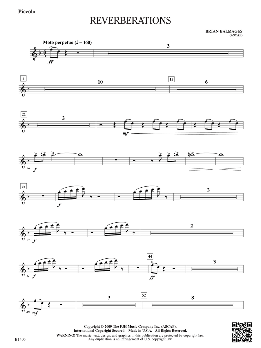 Reverberations: Piccolo Reverberations: Piccolo Piccolo scores gallery preview page 1