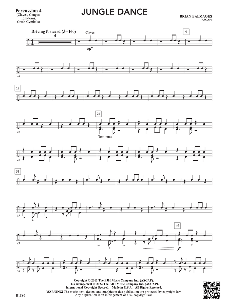 Jungle Dance: Percussion 4 String Orchestra scores gallery preview page 1