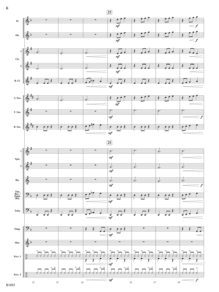 Action Scene: Score by Brian Balmages Concert Band - Digital Sheet Music page 6