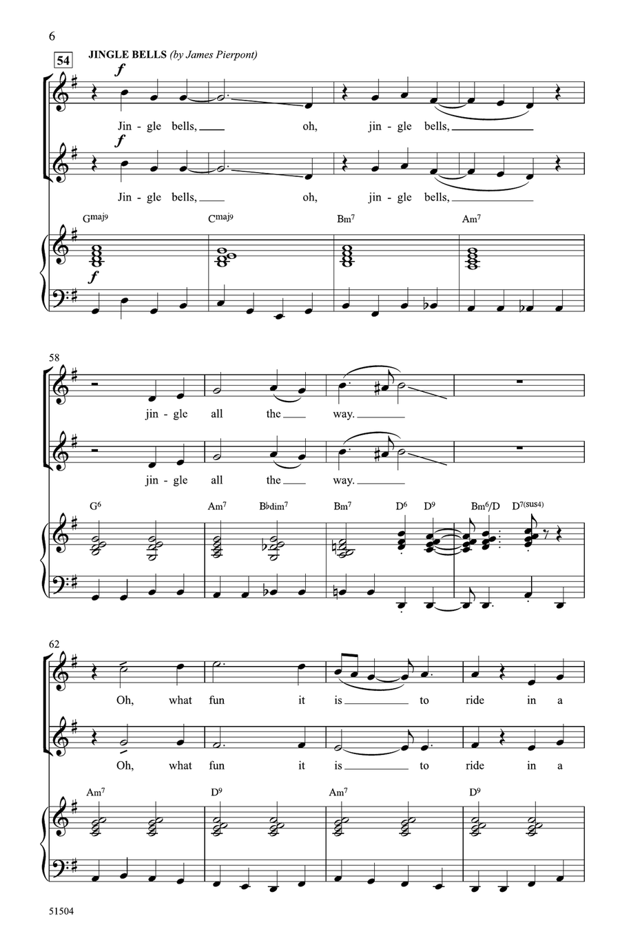 Rudolph, the Red-Nosed Reindeer Choir scores gallery preview page 5