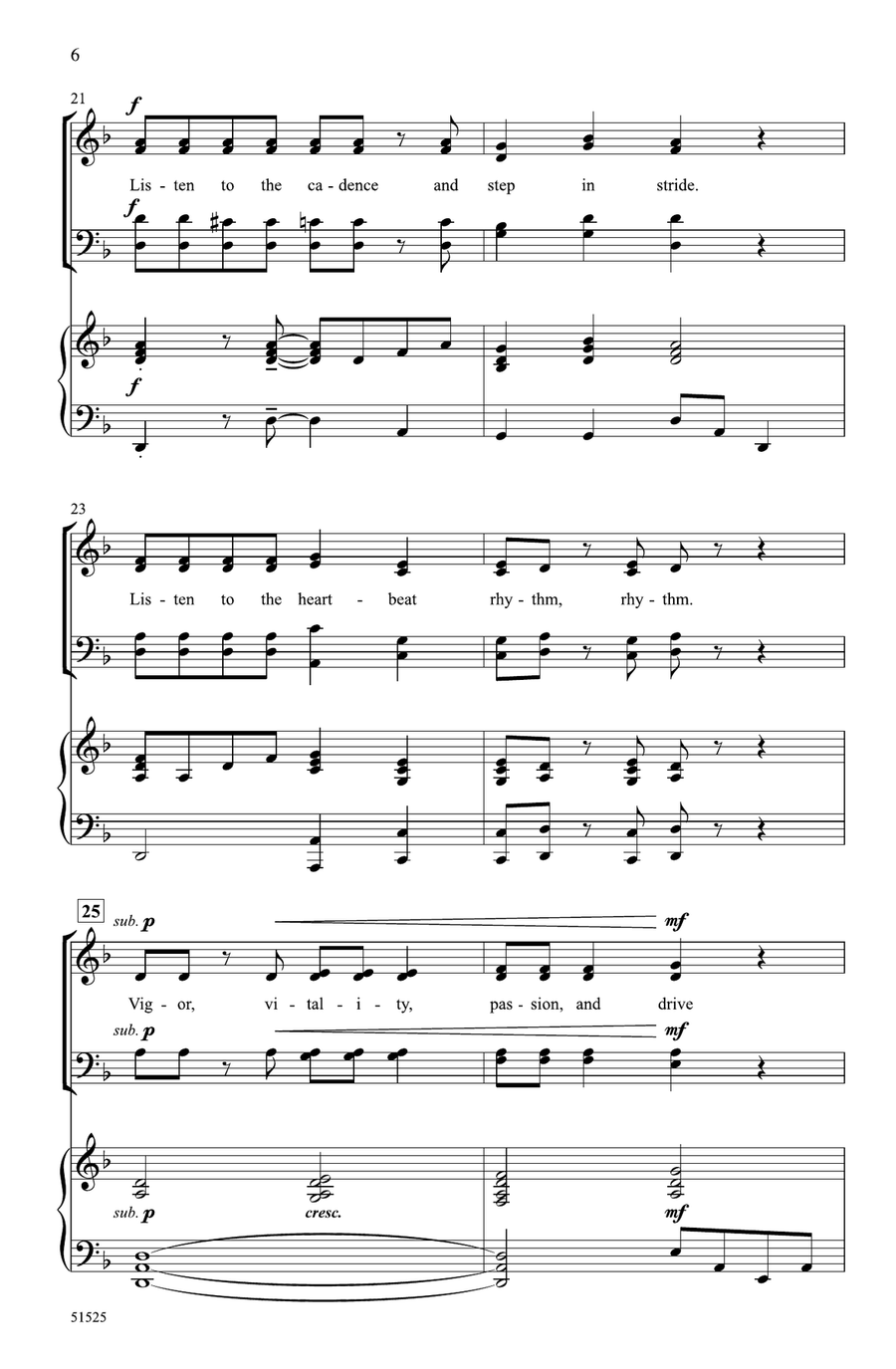 Heartbeat Rhythm Heartbeat Rhythm Choir scores gallery preview page 4