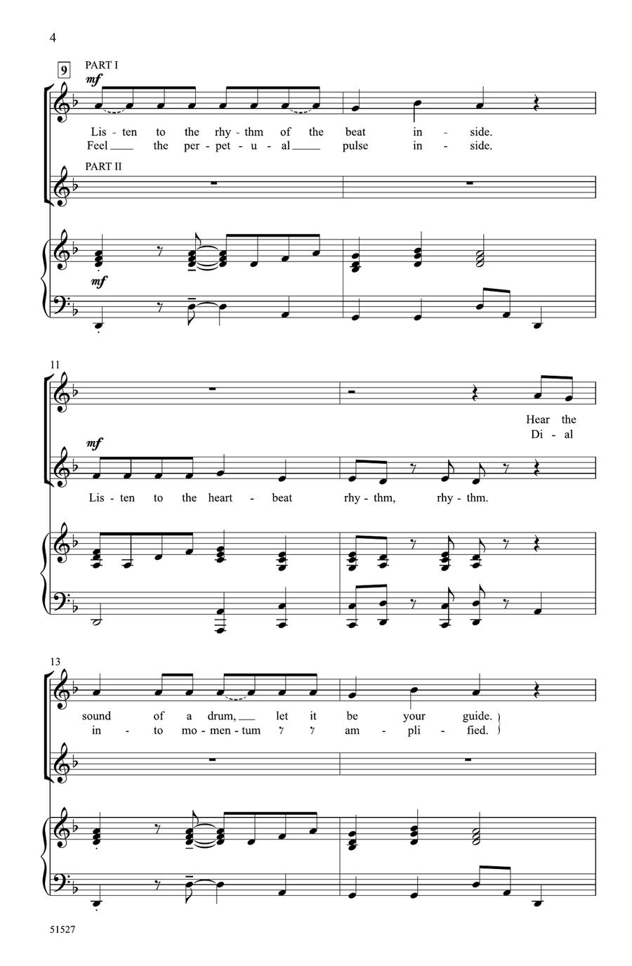 Heartbeat Rhythm Heartbeat Rhythm Choir scores gallery preview page 2