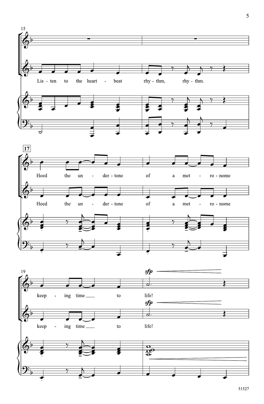 Heartbeat Rhythm Heartbeat Rhythm Choir scores gallery preview page 3