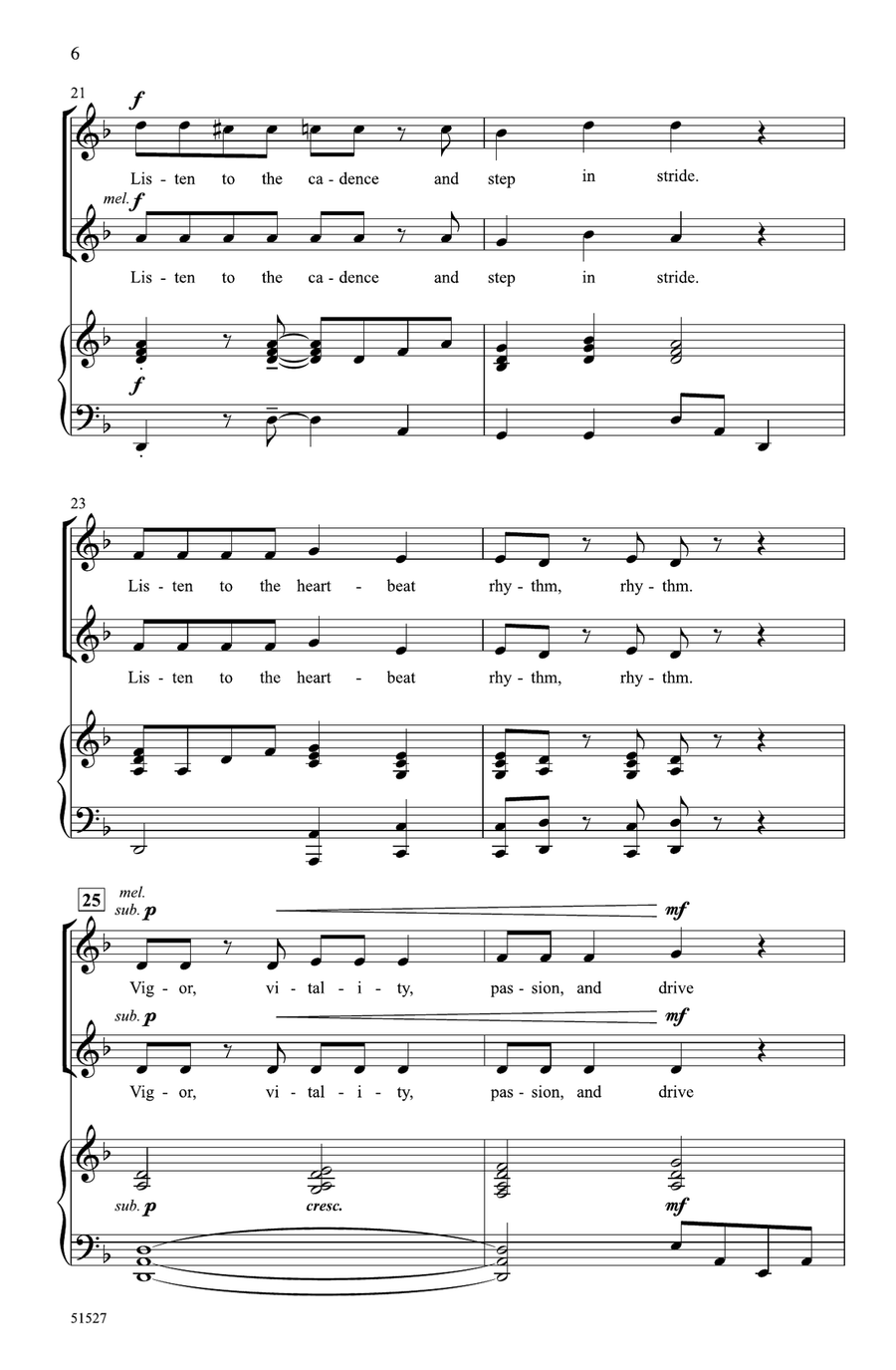 Heartbeat Rhythm Heartbeat Rhythm Choir scores gallery preview page 4