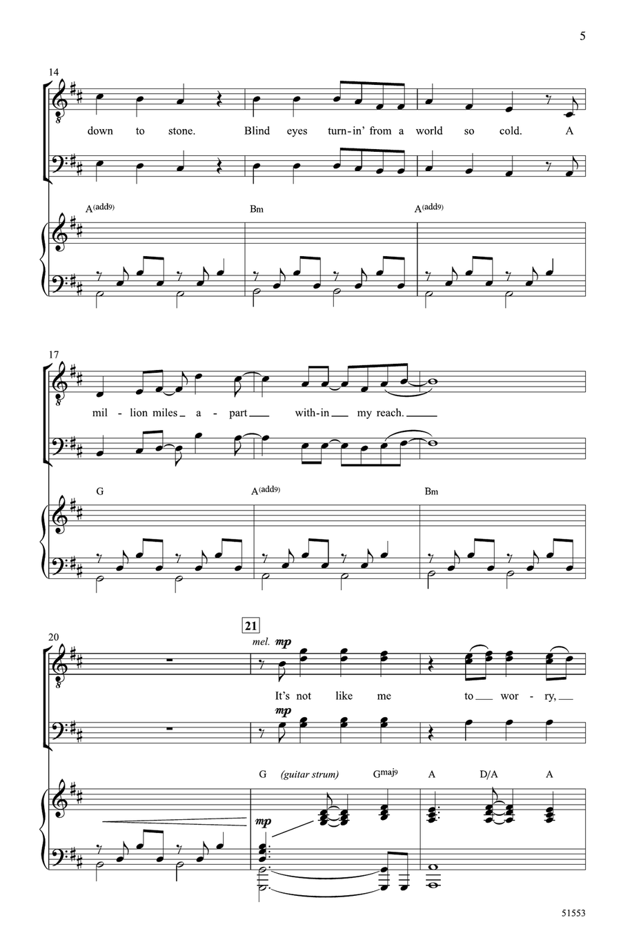 Leave a Light On Leave a Light On Choir scores gallery preview page 3