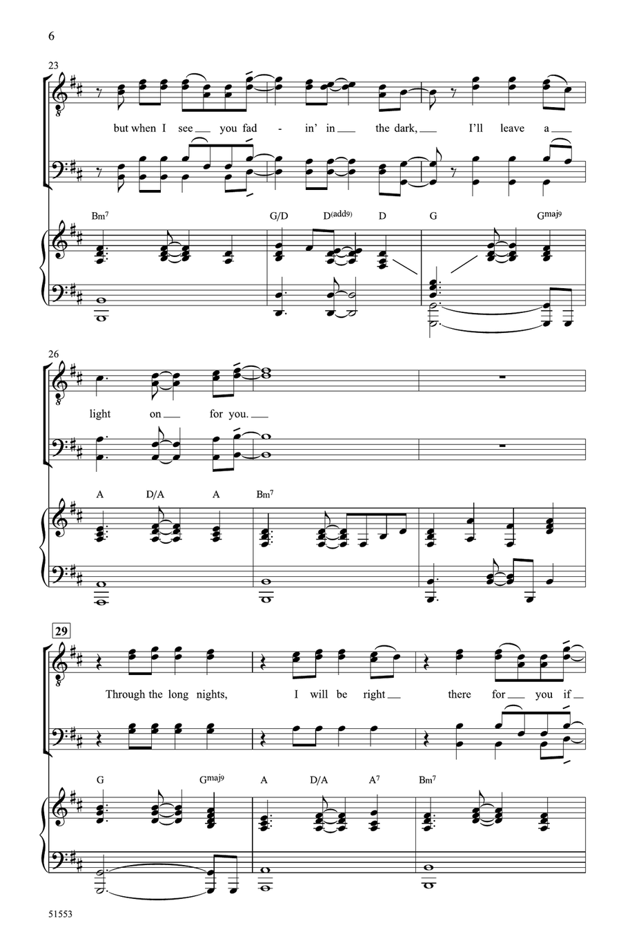 Leave a Light On Leave a Light On Choir scores gallery preview page 4