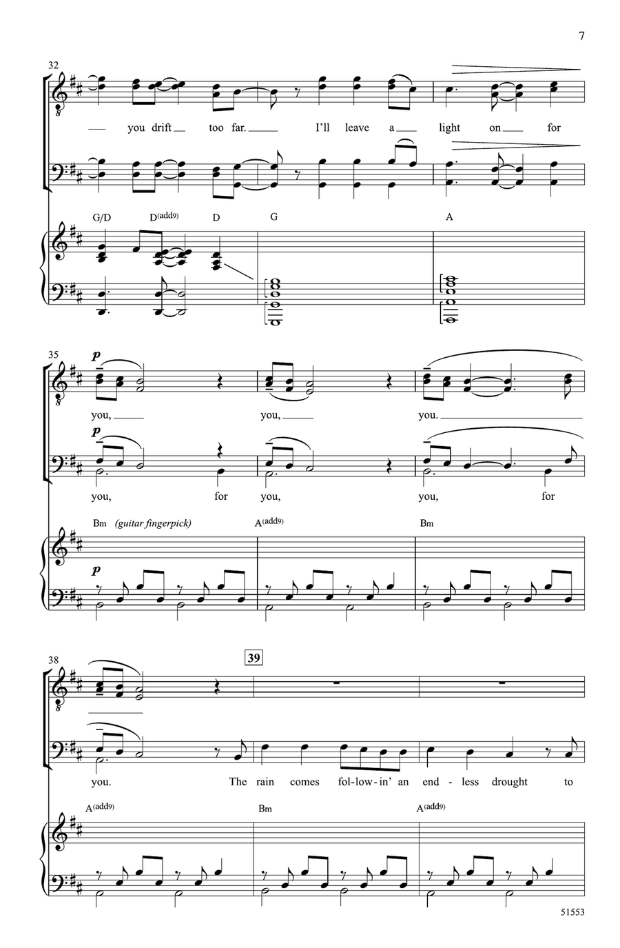 Leave a Light On Leave a Light On Choir scores gallery preview page 5
