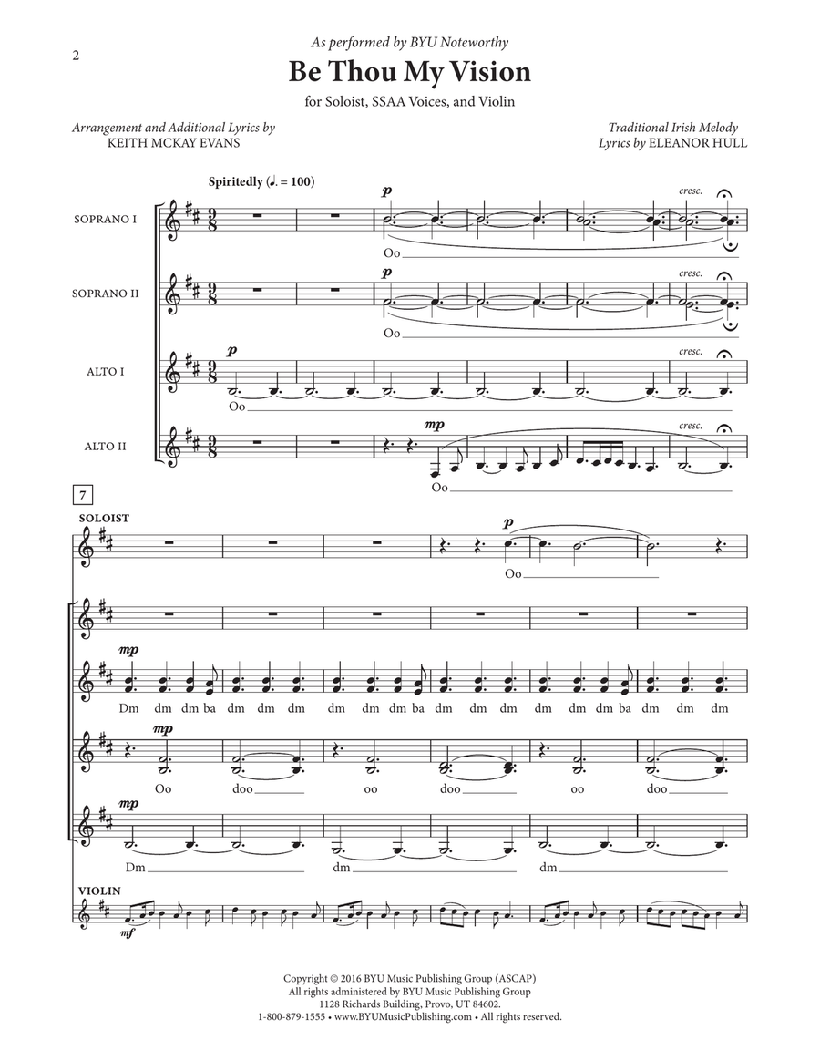 Be Thou My Vision Be Thou My Vision SSAA scores gallery preview page 2