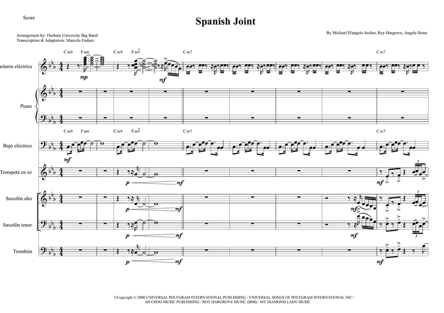 Spanish Joint Spanish Joint Jazz Ensemble scores gallery preview page 1