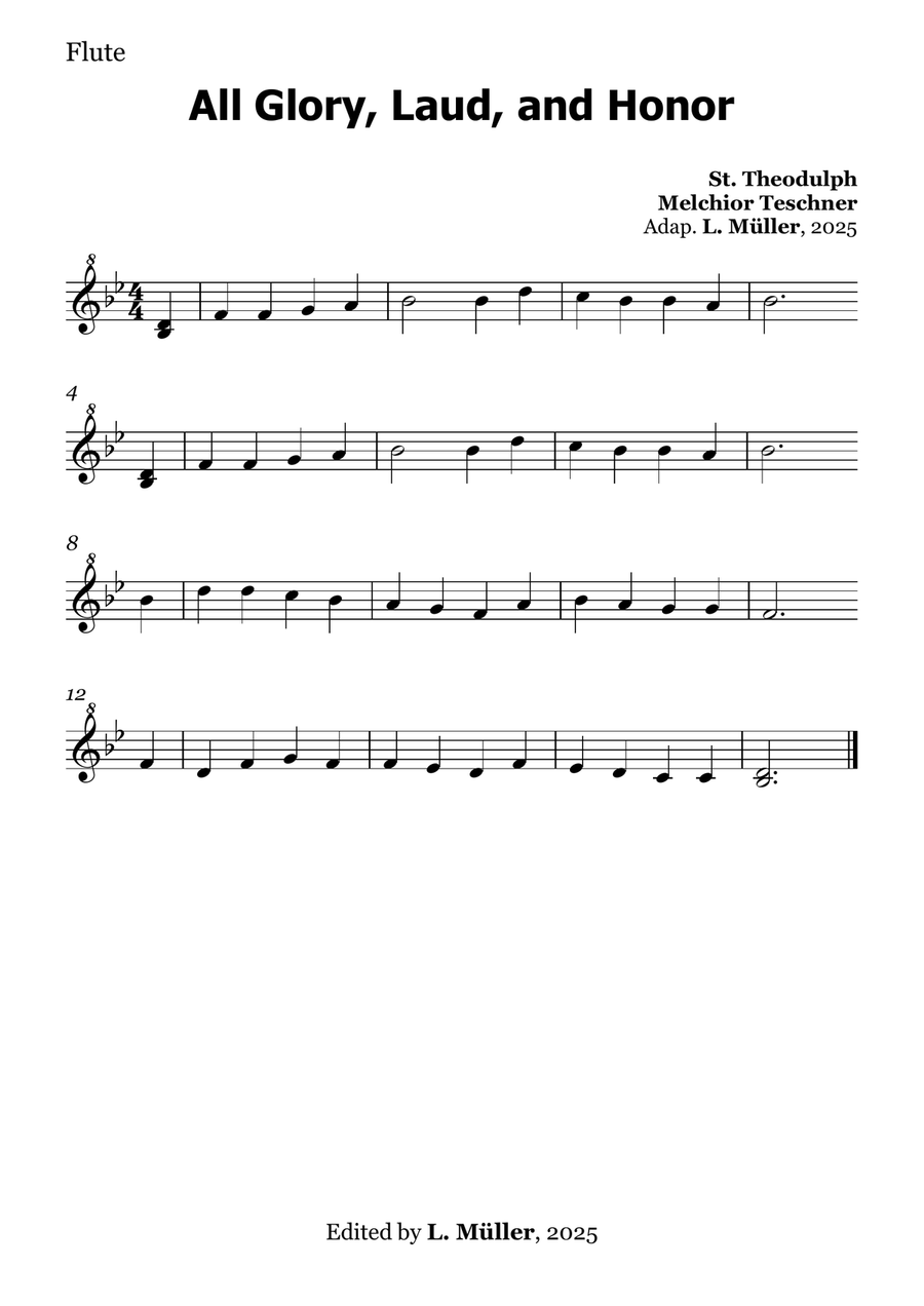 All Glory, Laud, and Honor - for Beginner Orchestra with chords Large Ensemble scores gallery preview page 5
