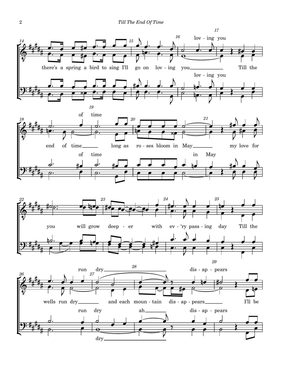 Till The End Of Time TTBB scores gallery preview page 2