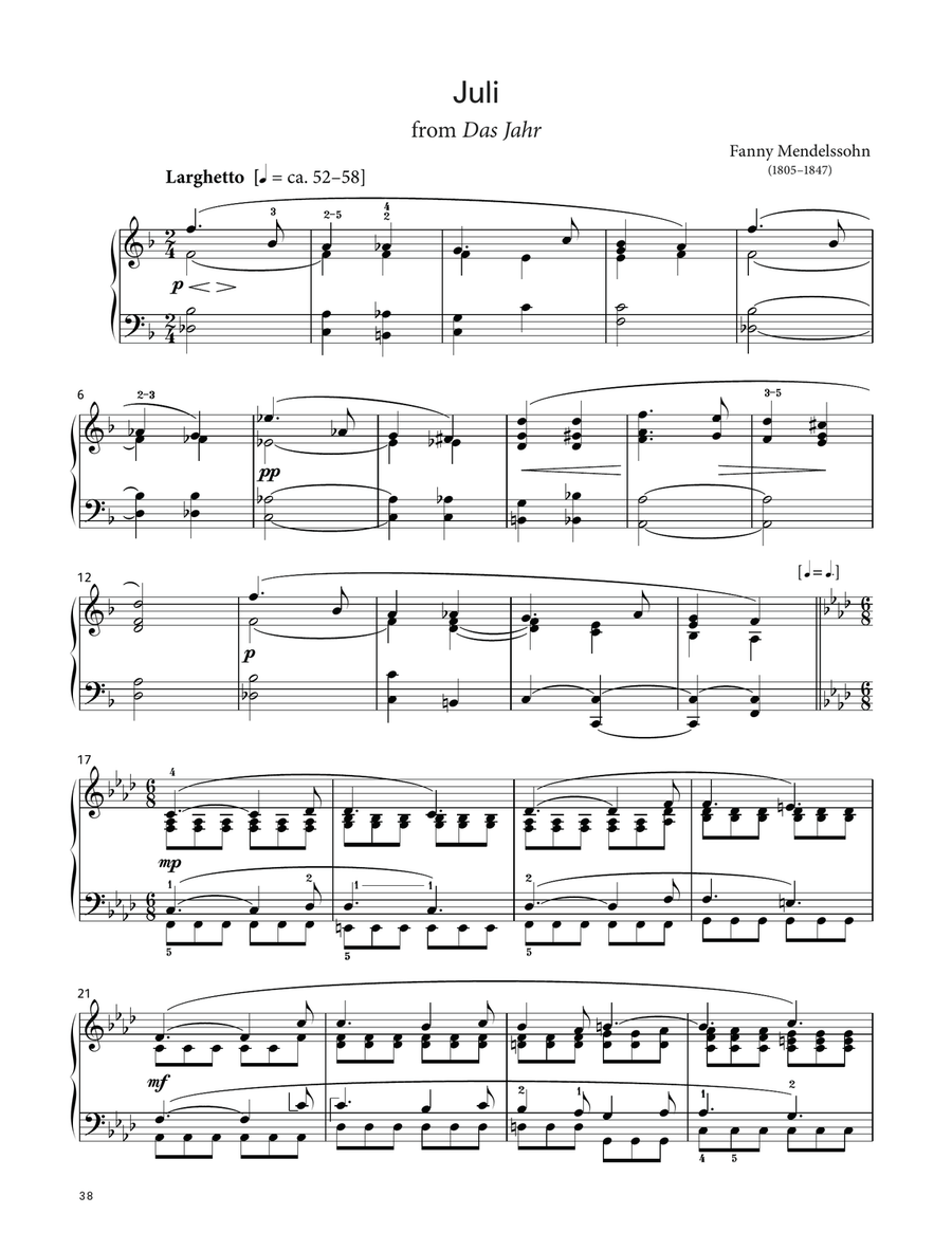 Juli (LCME Piano 2018 Grade 7 List A) Piano Solo scores gallery preview page 1