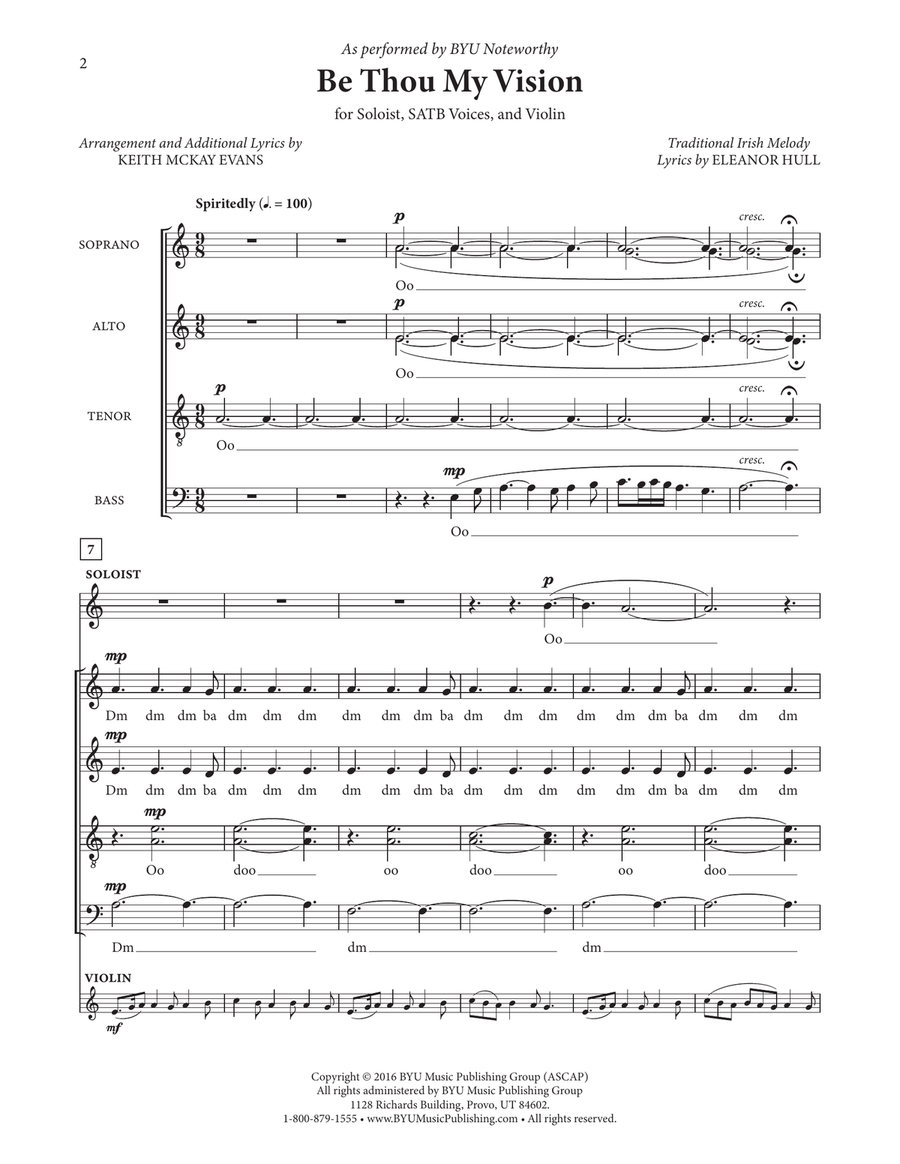 Be Thou My Vision Be Thou My Vision Divisi scores gallery preview page 2
