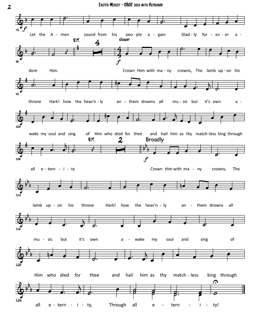 Easter Hymn Medley